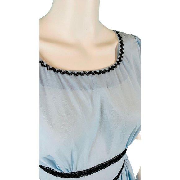 Vintage 1960s Party Square Dance Ric Rac Dress | W 28" - Picture 4 of 10